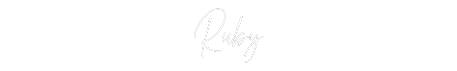 Custom Neon Text - Ruby