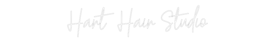 Custom Neon Text- Hart Hair Stu...