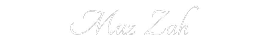 Custom Neon Text - Muz Zah