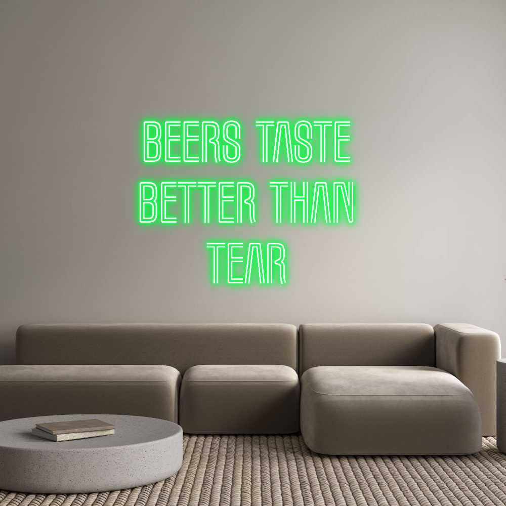 Custom Neon Text- Beers Taste
...
