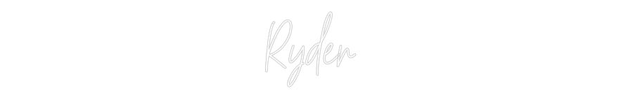 Custom Neon Text - Ryder