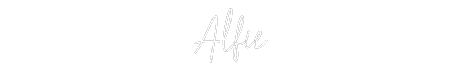 Custom Neon Text - Alfie