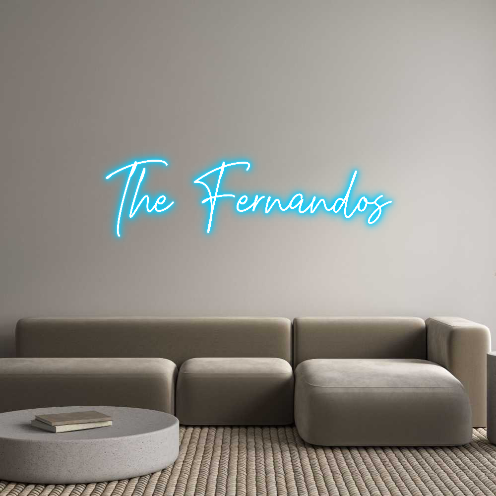 Custom Neon Text - The Fernandos