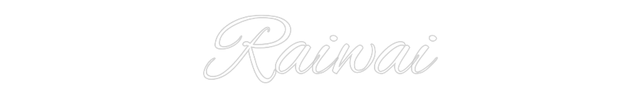 Custom Neon Text- Raiwai