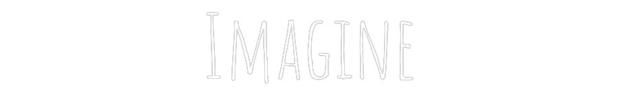 Custom Neon Text - Imagine