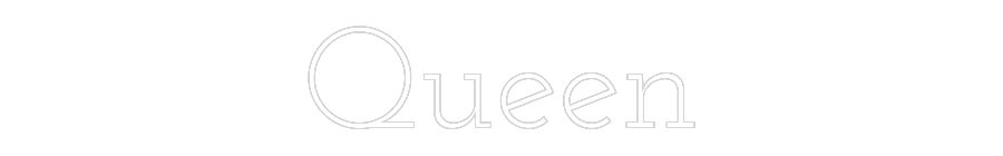 Custom Neon Text - Queen