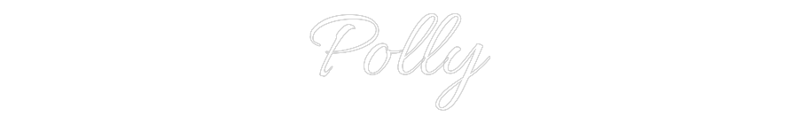 Custom Neon Text - Polly