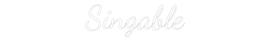 Custom Neon Text - Singable