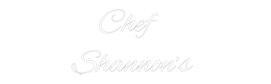 Custom Neon Text - Chef
Sha...