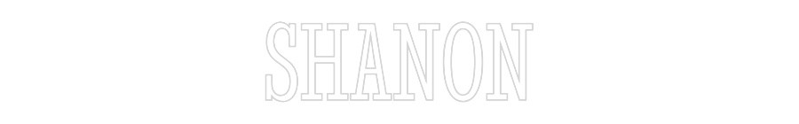 Custom Neon Text - SHANON