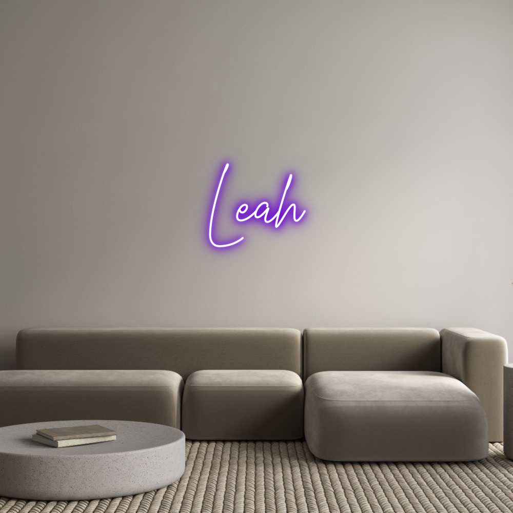 Custom Neon Text - Leah