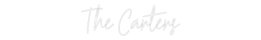 Custom Neon Text - The Carters