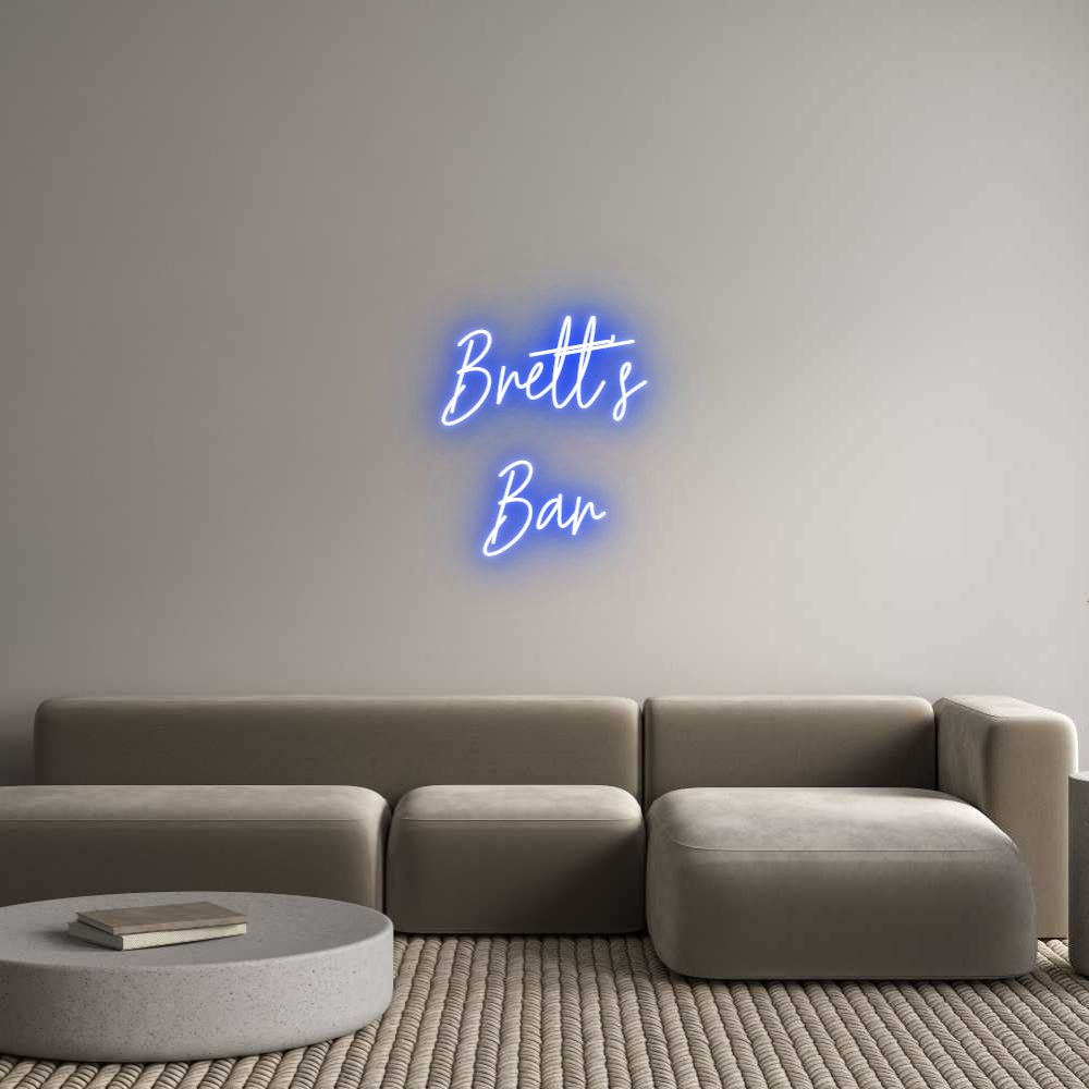 Custom Neon Text- Brett's
Bar