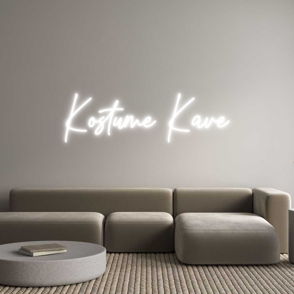 Custom Neon Text- Kostume Kave