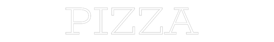 Custom Neon Text - PIZZA