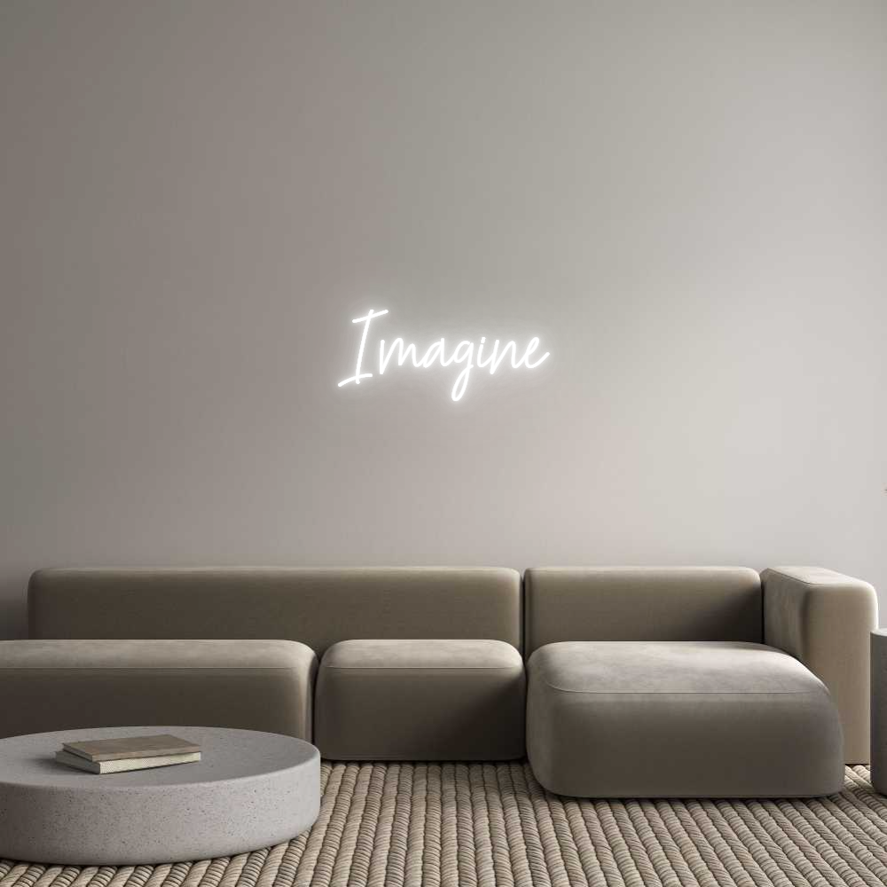 Custom Neon Text - Imagine