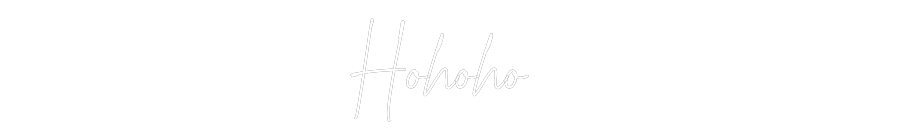 Custom Neon Text - Hohoho