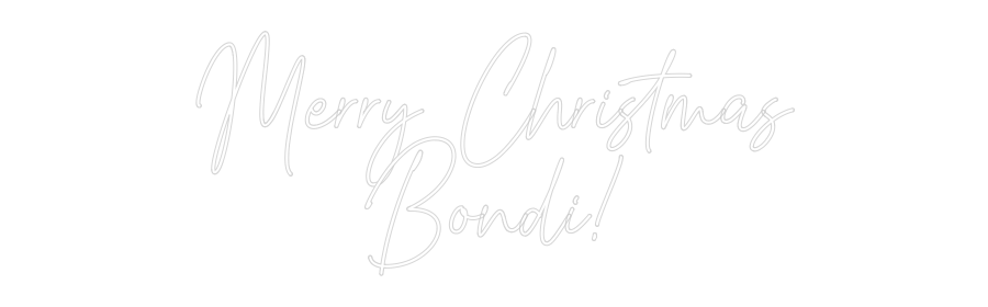 Custom Neon Text - Merry Christm...