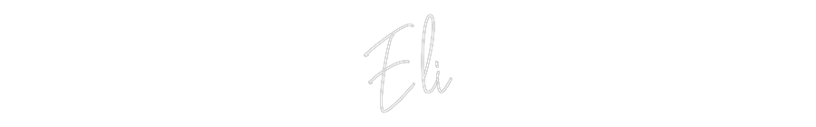 Custom Neon Text - Eli