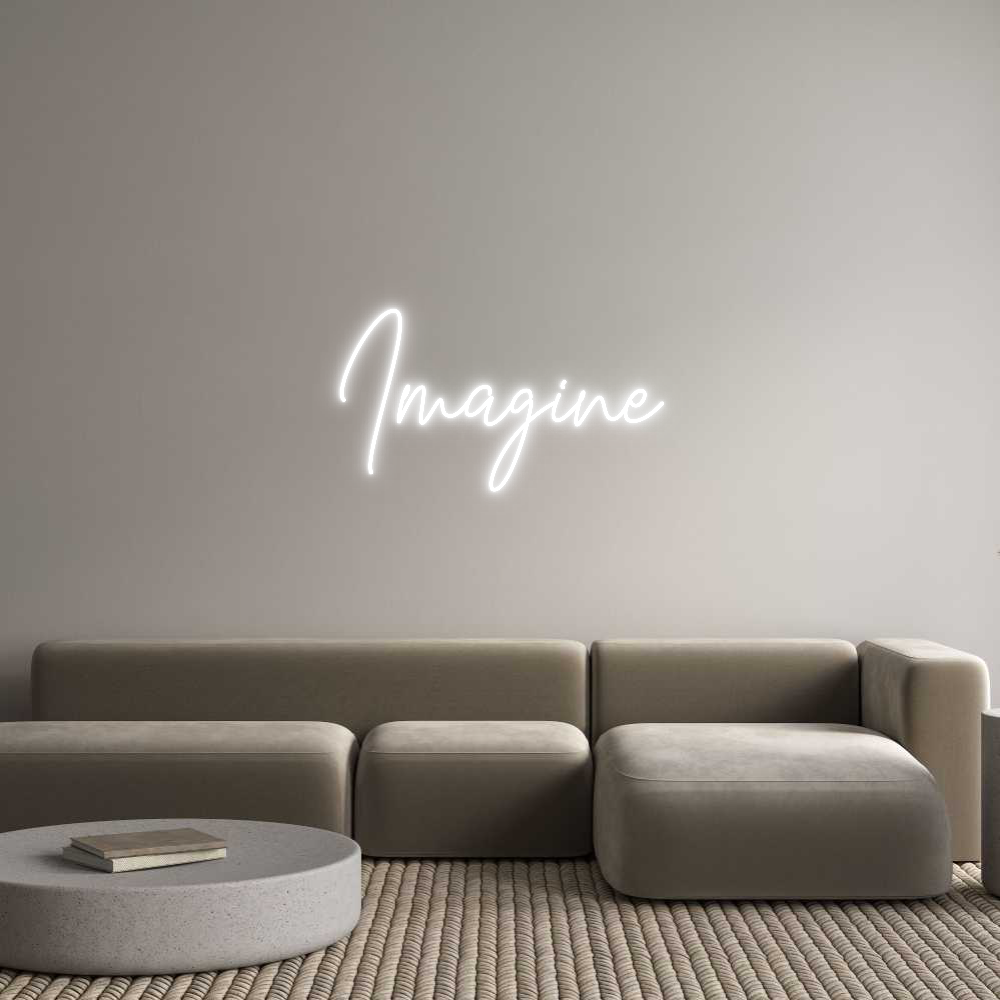 Custom Neon Text - Imagine