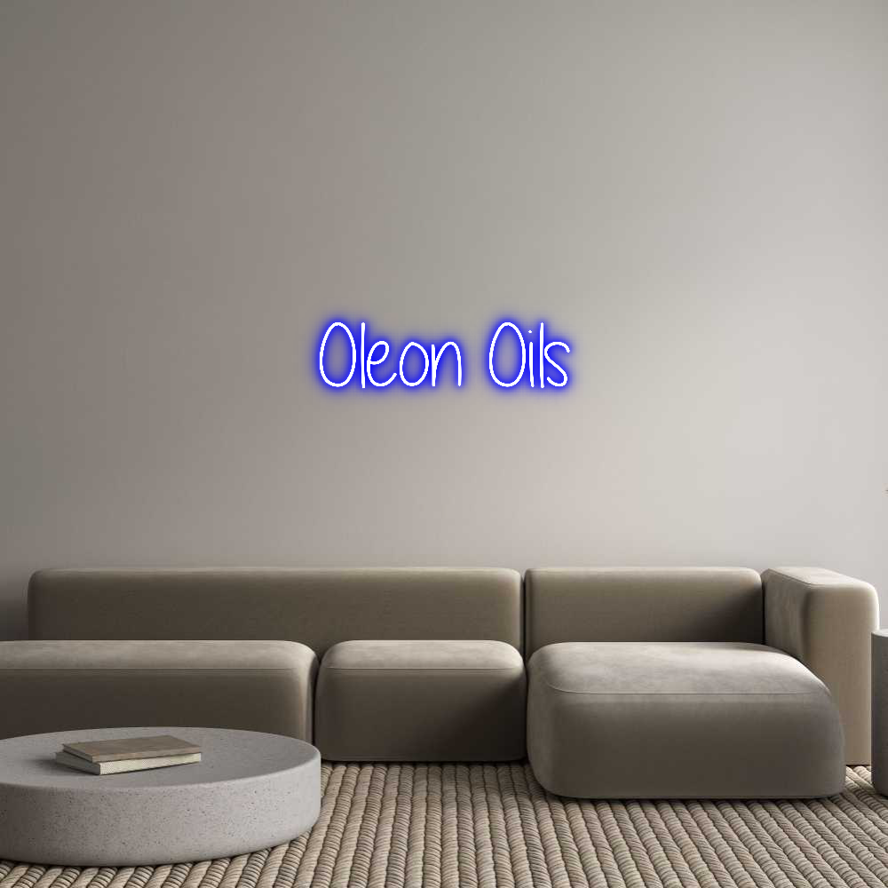 Custom Neon Text - Oleon Oils