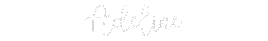 Custom Neon Text - Adeline