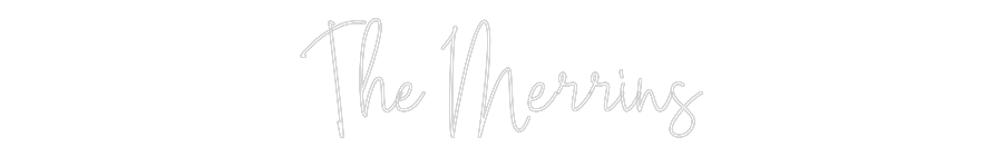 Custom Neon Text - The Merrins