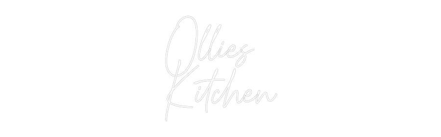 Custom Neon Text- Ollies
Kitchen