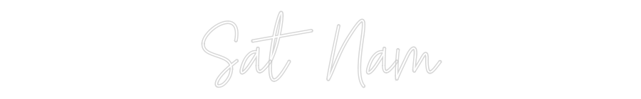 Custom Neon Text - Sat Nam
