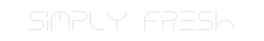 Custom Neon Text - Simply Fresh