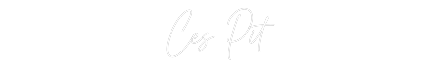 Custom Neon Text - Ces Pit
