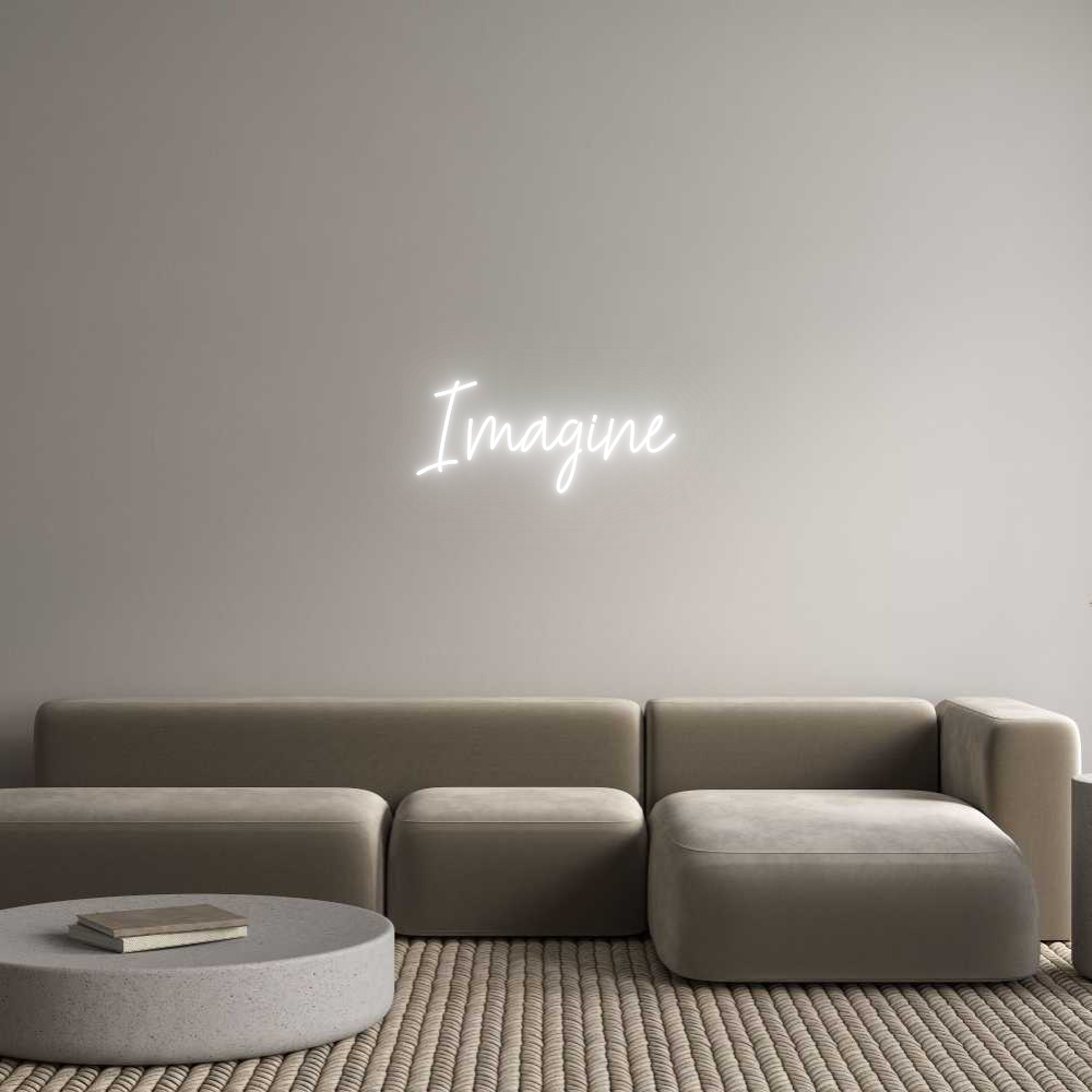 Custom Neon Text - Imagine