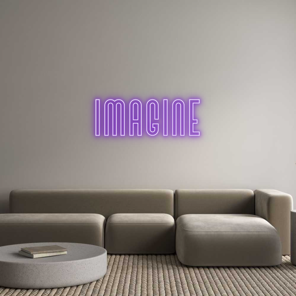 Custom Neon Text - Imagine