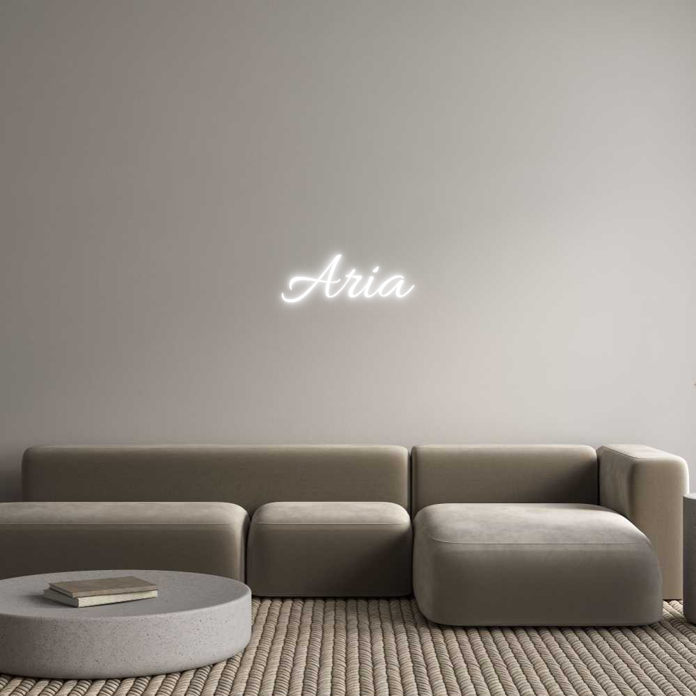 Custom Neon Text - Aria