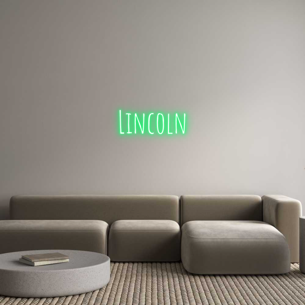 Custom Neon Text - Lincoln