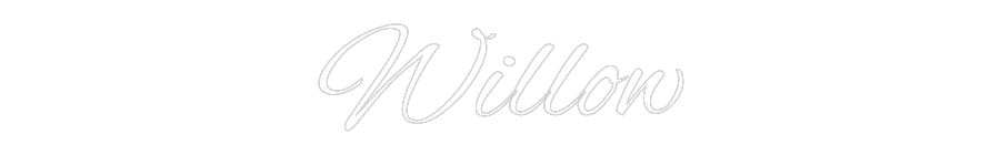 Custom Neon Text - Willow