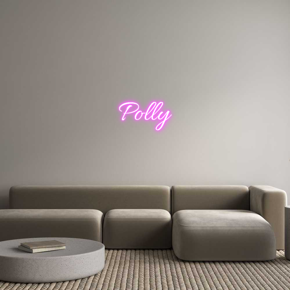 Custom Neon Text - Polly
