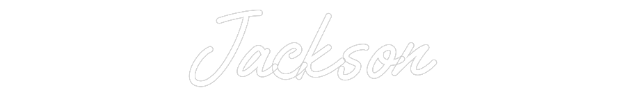 Custom Neon Text - Jackson