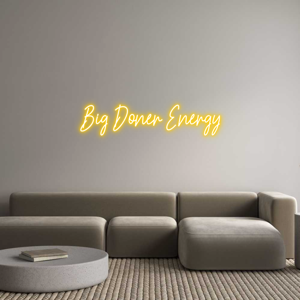 Custom Neon Text - Big Doner Ene...