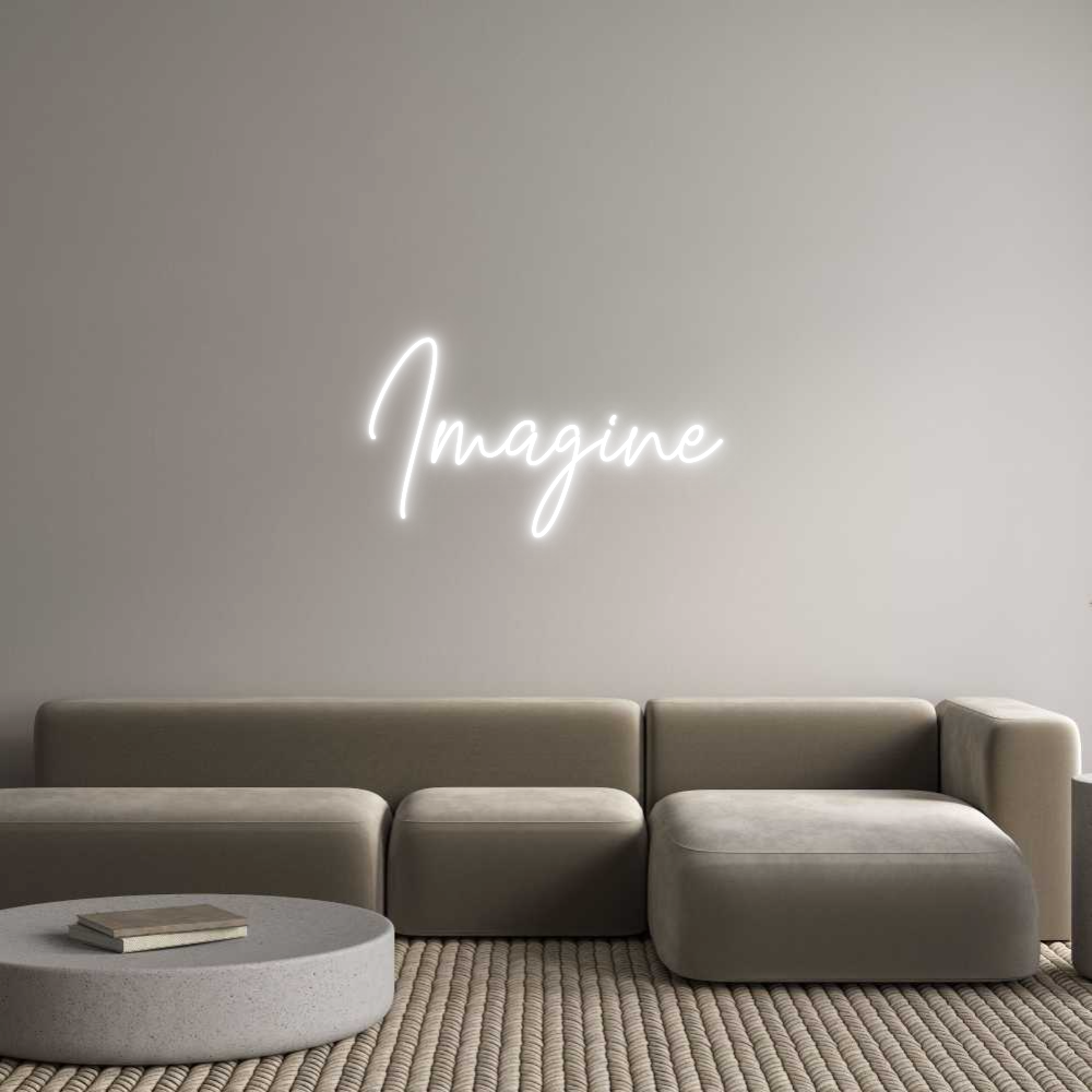 Custom Neon Text - Imagine