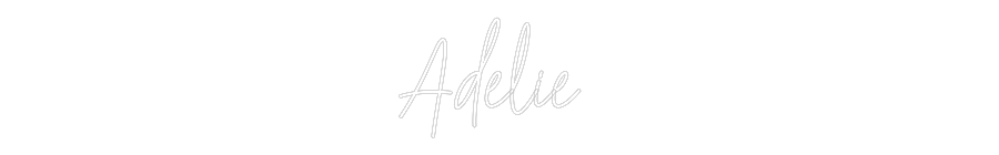 Custom Neon Text - Adelie