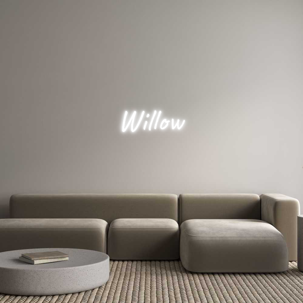 Custom Neon Text - Willow