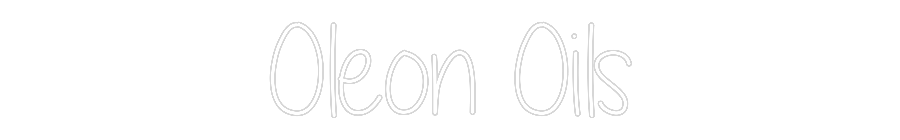 Custom Neon Text - Oleon Oils