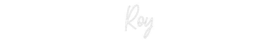 Custom Neon Text - Roy