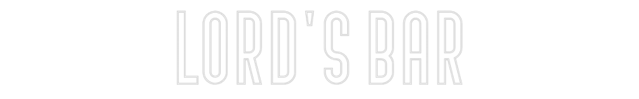 Custom Neon Text - Lord's Bar