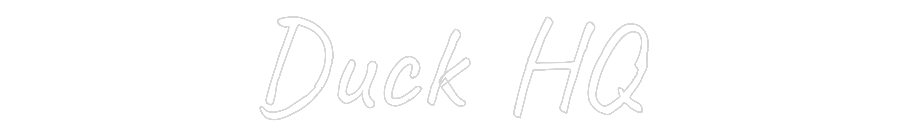 Custom Neon Text - Duck HQ