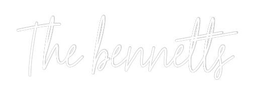 Custom Neon Text - The bennetts