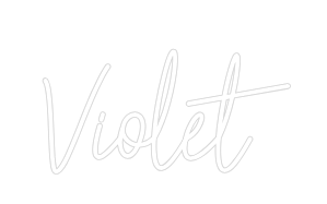 Custom Neon Text - Violet