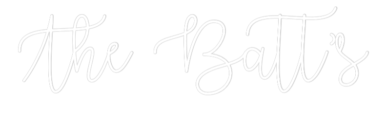 Custom Neon Text - The Batt’s