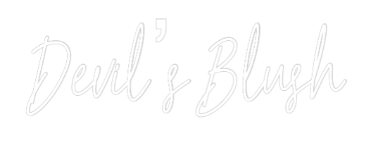 Custom Neon Text - Devil’s Blush